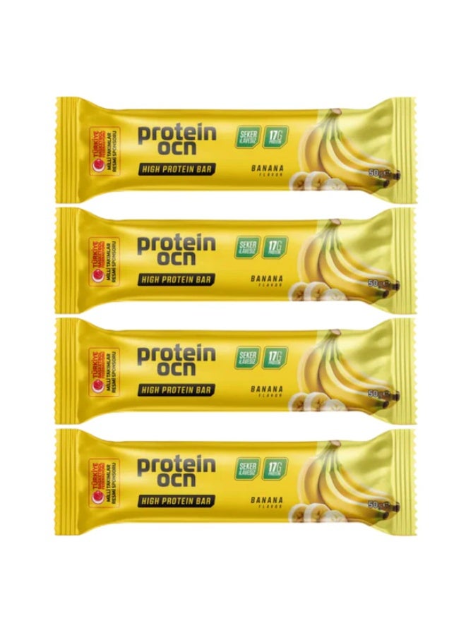FlavaNaturals Proteinocean Whey Protein Bar Banana Dream Flavor 50g x 8-Pack Low Sugar - Image 4